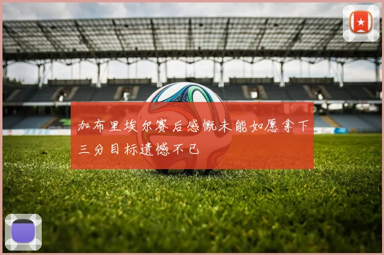 加布里埃尔赛后感慨未能如愿拿下三分目标遗憾不已